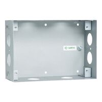 MEDILEC Wall Box | Powder-Coated Steel | Flush Mount Design | Multiple Knockouts | @Pack of 1 | by Clipsal