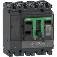 NSX160F 36kA AC 4P3D Circuit Breaker | 125A Rated Current | Thermal-Magnetic Trip Unit | by Clipsal