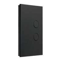 C-bus Saturn ZEN A-SERIES 2 KE | 2 Configurable Keys | LED Status Indicators | Matte Black Finish | @Pack of 1 | by Clipsal
