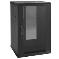 18RU Data Cabinet | Lockable Glass & Steel Doors | Ventilated Design | @Pack of 1 | by Clipsal