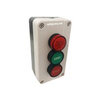 Pushbutton Station | IP66 Rated | Durable Polycarbonate Enclosure | Surface Mount | @Pack of 1 | by Clipsal