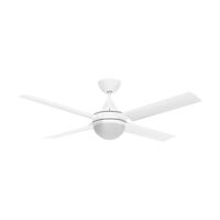 CAIRNS 52" ABS AC CEILING FAN W/ 2 x B22 LIGHT - WHITE