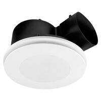 TALON PROMAX W/TIMER 330 ROUND EXHAUST FAN W/L 15W CCT LED - WHITE