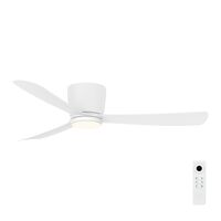 COSTA 52" DC HUGGER CEILING FAN W/ LED - WHITE