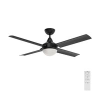 CAIRNS 48" ABS DC CEILING FAN W/ B22 - BLACK