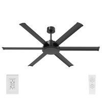 COLOSSUS II 65" DC CEILING FAN6 BLADE - BLACK
