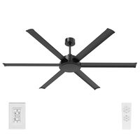 COLOSSUS II 72" DC CEILING FAN6 BLADE - BLACK
