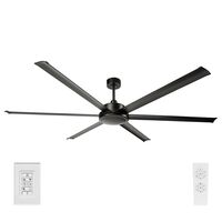 COLOSSUS II 84" DC CEILING FAN6 BLADE - BLACK