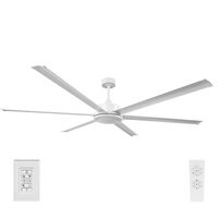 COLOSSUS II 120" DC CEILING FAN 6 BLADE - WHITE