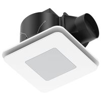 BLIZZARD 270 DC SQUARE EXHAUST FAN CCT LED - WHITE