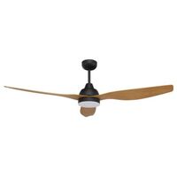 BAHAMA SMART 52" DC FAN LED - CHARC W/ MAPLE TIMBER FINISH BLDS