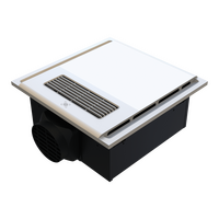 4-in-1 Retrofit Bathroom Heater | 2150W Power Output | Exhaust Fan & LED Light | by Domus