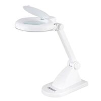 OPTICA MAGNIFIER 4" GLASS LENS W/CFL - WHITE