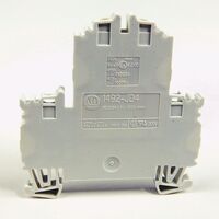 SCREW TERMINAL 4mm 2 CONDUCTOR 32A GREY COMMON BAR