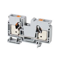 PUSH-IN TERM 16mm 1 LVL 2 CONN BLACK