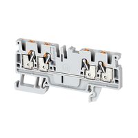 PUSH-IN TERM 2.5mm 1 LVL 4 CONN BLACK