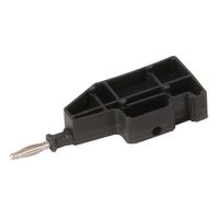 FLEXIBLE END TEST PLUG ACC FOR 1.5mm PUSH-IN TERM BLACK