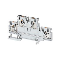 PUSH-IN TERM 2.5mm 2 LVL CONNECTED 4 CONN GREEN