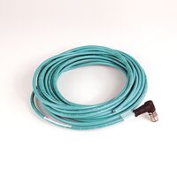 SHIELDED ENET-CBLE HFLEX-PUR 2-PAIR CAT5e TEAL M12R-RJ45 45M