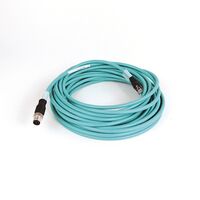 SHIELDED ENET-CBLE HFLEX-PUR 2-PAIR TEAL M12-RJ45 10M