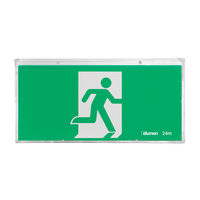 Green Replacement Exit Sign Decal (Blade Type)