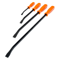 Pry Bar Set 4 Piece Forged Steel & Ergonomic Grip Repelec
