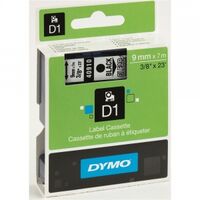 D1 Standard Tape White on Black 12mm Width 7m Length Repelec