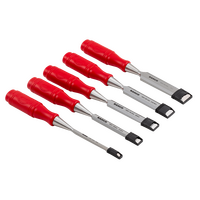 Chisel Set 1031 Series 5PCE Hardened Steel Blades Ergonomic Handles Repelec