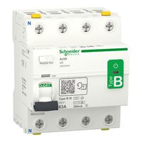 ACTI9 iID4P 63A 300mA B-I RCCB 4-Pole Protection Type B Tripping Clipsal