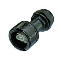 Aquasafe Inline Female Housing 3 Pole 12-16mm Black Adaptaflex