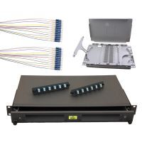 1RU Sliding Fibre Enclosure 24 LC Duplex OS2 Pigtails MSS Data