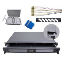 1RU Sliding Fibre Enclosure Kit 48 LC Quad SM Pigtails MSS Data