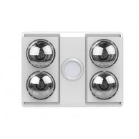 Manrose Sierra 4 3-in-1 Heater Exhaust Light White Ventair