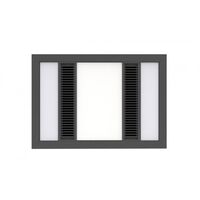 Manrose Rio 3-in-1 Heater Exhaust Light Matte Black Ventair