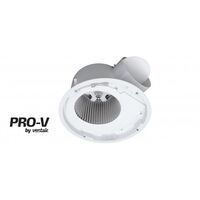 Side Ducted Exhaust Fan Body 225mm 296mm Cut-out White Ventair