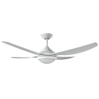 Royale II 1320mm 4 Blade Ceiling Fan 18W LED White Ventair