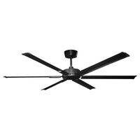 Sovereign DC 1500mm 6 Blade Ceiling Fan Black Ventair