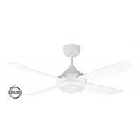 Spinika 1300mm 4 Blade Ceiling Fan LED Satin White Ventair