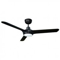 Spyda DC 1250mm 3 Blade Ceiling Fan 20W LED Black Ventair