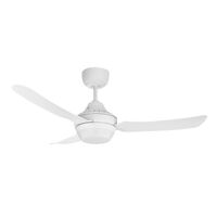 DC Ceiling Fan 1200mm 3 Blade 2x B22 Light White Ventair