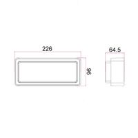 Outdoor Wall Light LED 13W 3000K White IP65 732lm CLA Lighting