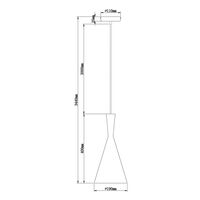 Pendant Light ES Cone Black 190mm CLA Lighting