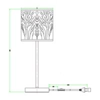 Table Lamp ES Laser Cut Round Aged Bronze 200mm CLA Lighting