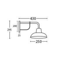 Wall Light ES Dome Aged Copper IP23 Brass Bracket CLA Lighting