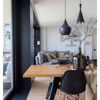 Pendant Light ES Cone Black 190mm CLA Lighting