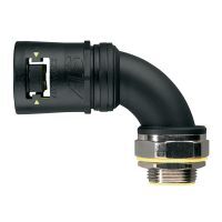 Adaptalok Swivel 90° Elbow 13mm M16 Black Adaptaflex
