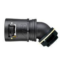 Adaptalok 45 Degree Elbow 16mm Conduit M16 Male Black Adaptaflex