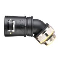 Adaptalok Swivel 45° Elbow 34mm M32 Black Adaptaflex