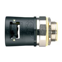 Adaptalok Straight Swivel 54mm Conduit M50 Male Black Adaptaflex