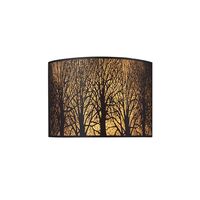 Wall Light 2 Light SES Aged Bronze Laser Cut 280mm CLA Lighting